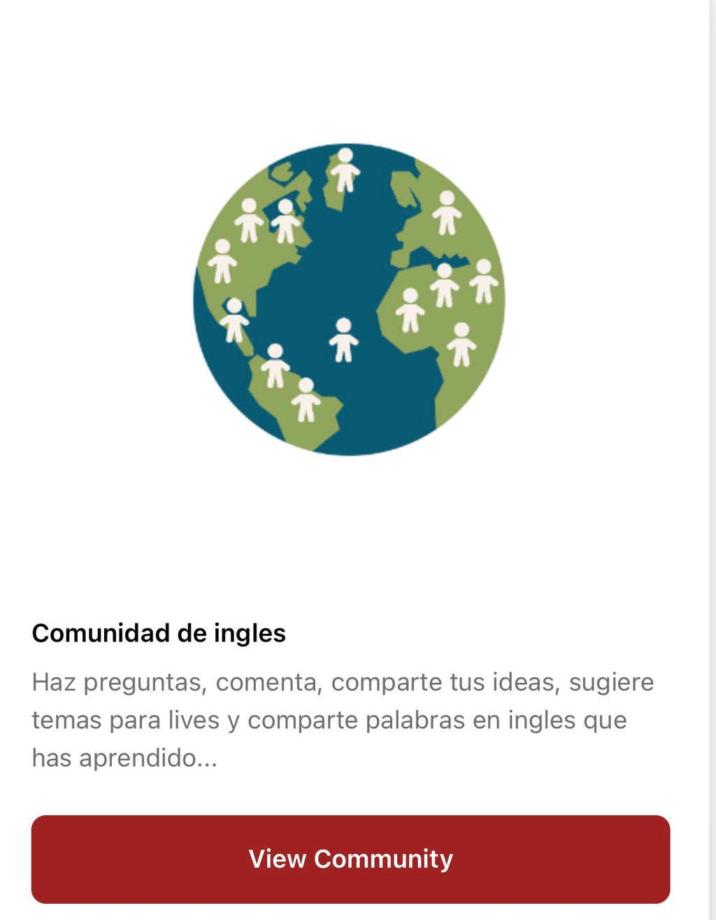 Comunidad De Inglés