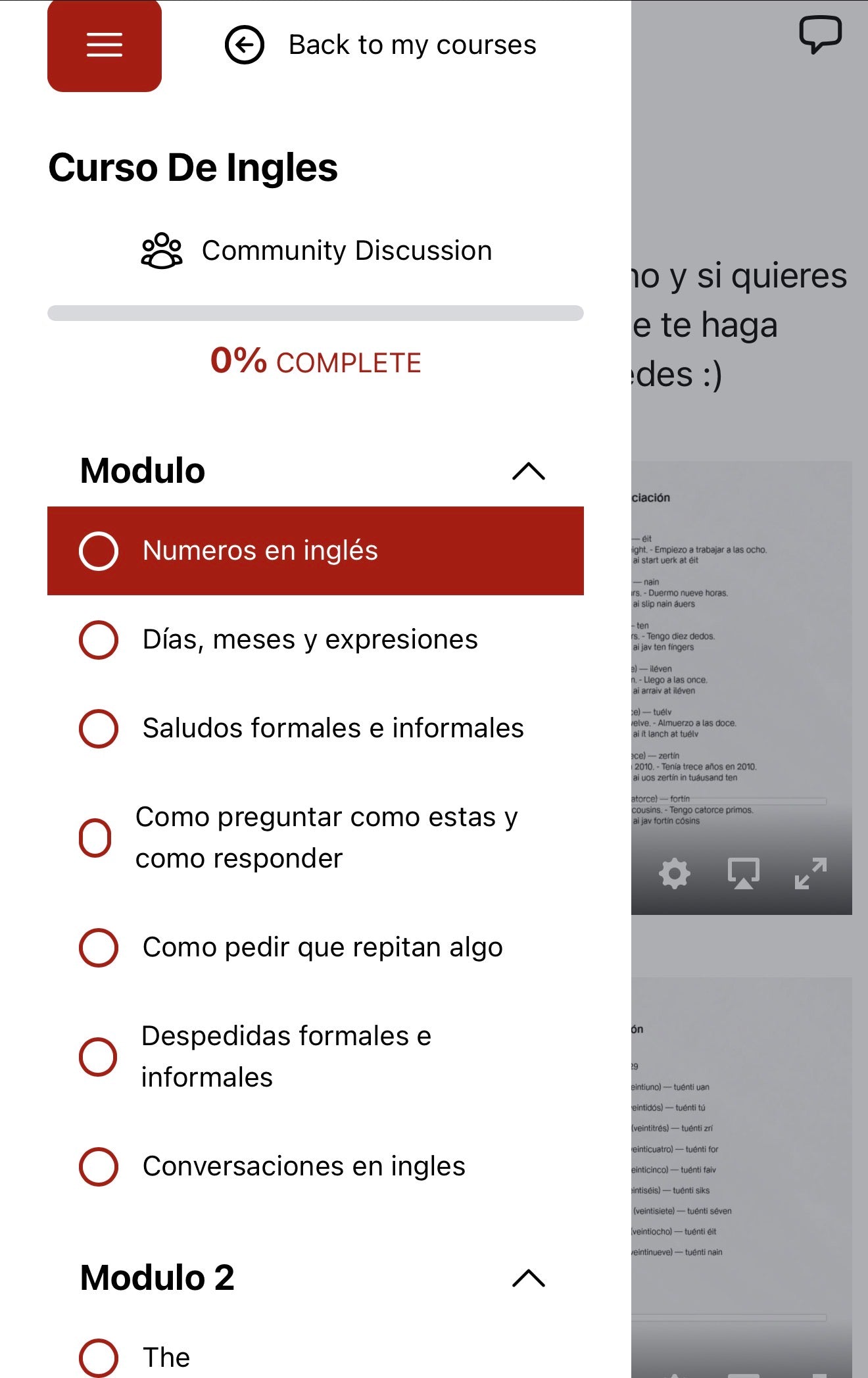 Comunidad De Inglés